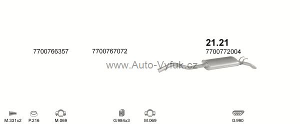 RENAULT R21 2.0 SEDAN 3/1986-4/1989 1965ccm kW