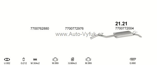 RENAULT R21 2.0 SEDAN 3/1986-4/1989 1995ccm 85kW