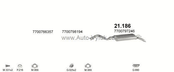 RENAULT R21 2.0 KOMBI 5/1989-0/1992 1965ccm kW