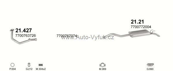 RENAULT R21 2.1 TD SEDAN 3/1986-4/1989 2068ccm kW