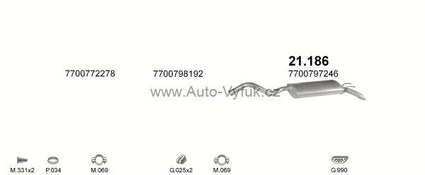 RENAULT R21 1.4 LIFTBACK 5/1989-0/1992 1397ccm kW