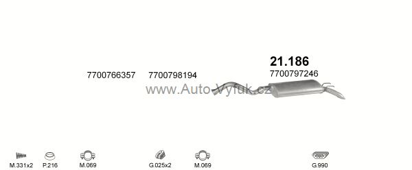 RENAULT R21 2.0 LIFTBACK 5/1989-0/1992 1965ccm kW