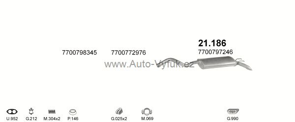 RENAULT R21 2.0 LIFTBACK 5/1989-0/1992 1995ccm kW