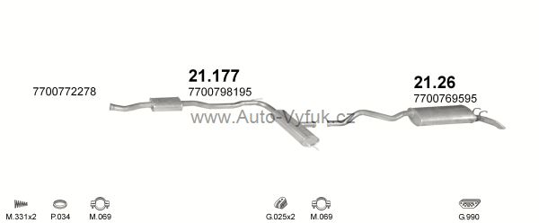 RENAULT R21 1.4 KOMBI 5/1989-0/1992 1397ccm kW