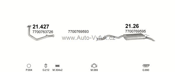 RENAULT R21 2.1 TD KOMBI 6/1986-4/1989 2068ccm 65kW