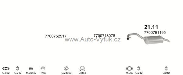 RENAULT R25 2.2 HATCHBACK 6/1988-1/1990 2165ccm 93kW