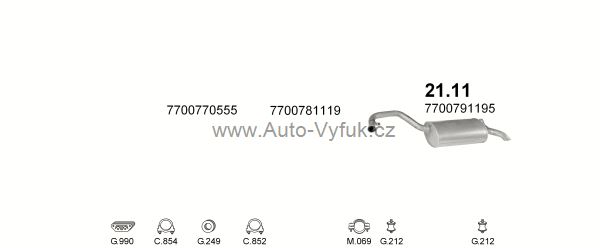RENAULT R25 2.8 HATCHBACK 6/1987-0/1989 2849ccm 110kW kat.