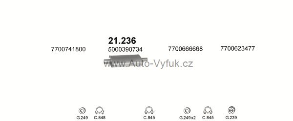 RENAULT TRAFIC 1.4 VAN 12/1987-2/1989 1397ccm kW