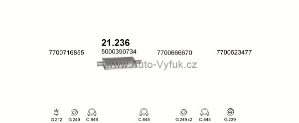RENAULT TRAFIC 1.6 CHASSIS CAB 0/1981-5/1986 1647ccm kW