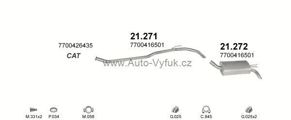 RENAULT TWINGO 1.2 HATCHBACK 8/1992-7/1997 1239ccm 40kW kat.