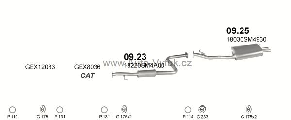 ROVER 620 2.0 SEDAN 0/1993-12/1995 1997ccm 95kW kat.