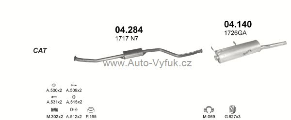CITROEN XSARA 1.4 KOMBI 9/2000-0/2005 1360ccm 55kW kat.