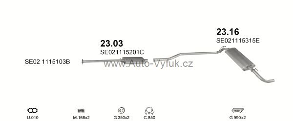 SEAT IBIZA 1.2 HATCHBACK 7/1989-0/1992 1193ccm 46kW