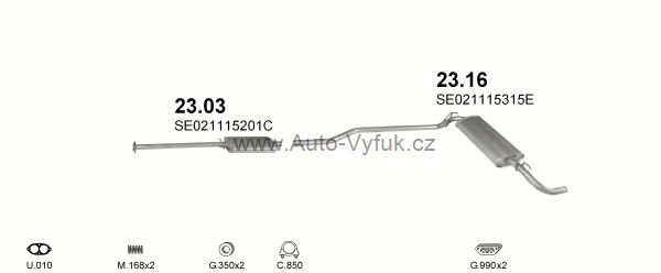 SEAT IBIZA 1.2 HATCHBACK 7/1989-0/1993 1193ccm 44kW kat.