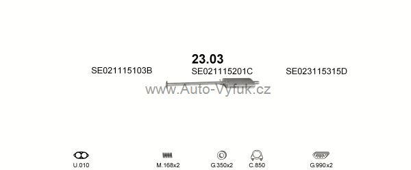 SEAT MALAGA 1.5 HATCHBACK, SEDAN 7/1989-0/1993 1461ccm 63kW