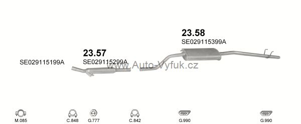 SEAT TERRA 1.3 D VAN 4/1990-0/1994 1272ccm 33kW