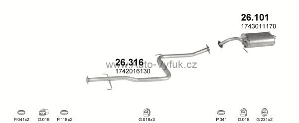 TOYOTA COROLLA 1.3 HATCHBACK 5/1987-8/1989 1295ccm 53kW kat.