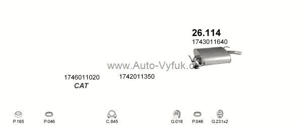 TOYOTA COROLLA 1.3 LIFTBACK 5/1995-5/1997 1332ccm 65kW kat.