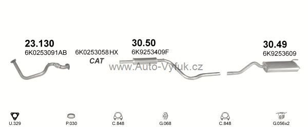 VOLKSWAGEN CADDY II 1.4 VAN 11/1995-12/1997 1390ccm 44kW kat.
