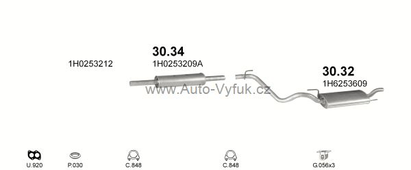VOLKSWAGEN GOLF III 1.6 HATCHBACK 11/1991-7/1993 1588ccm 55kW