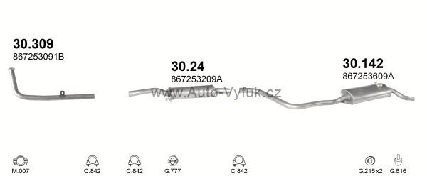 VOLKSWAGEN POLO 1.3 HATCHBACK, KOMBI 8/1985-9/1990 1272ccm 40kW