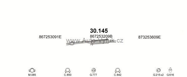 VOLKSWAGEN POLO 1.3 D SEDAN 8/1986-9/1990 1272ccm 33kW