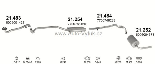 RENAULT TRAFIC 2.5 D BUS, VAN 4/1994-10/1997 2499ccm 56kW