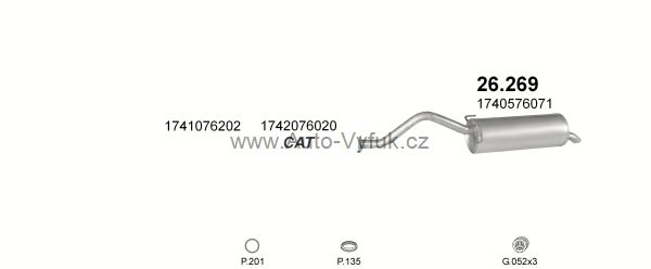 TOYOTA PREVIA 2.4 BUS 5/1996-12/1999 2438ccm 97kW kat.