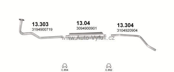 MERCEDES 608 D 2.9 CHASSIS CAB 0/1978-0/0 2874ccm 70kW
