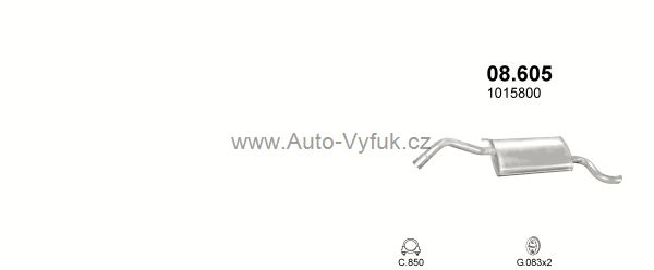 FORD FIESTA COURIER 1.8 D VAN 11/1995-8/1998 1753ccm 44kW kat.
