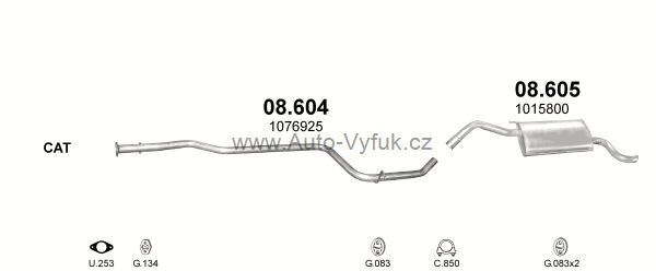 FORD FIESTA COURIER 1.8 D VAN 9/1998-10/2000 1753ccm 44kW kat.