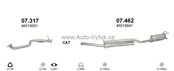 FIAT MULTIPLA 1.9 VAN 4/1999-0/2001 1910ccm 77kW kat.