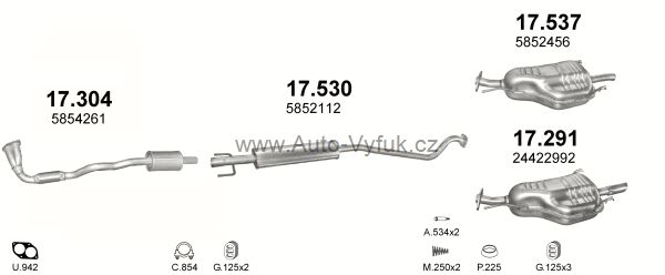 OPEL ASTRA G 1.4 HATCHBACK 4/1998-9/2000 1389ccm 66kW kat.