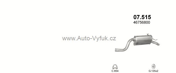 LANCIA MUSA 1.9 D HATCHBACK 0/2003-4/2006 1910ccm 74kW kat.