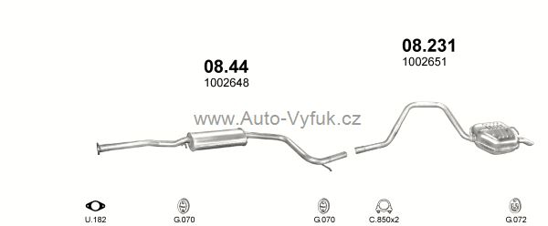 FORD MONDEO 1.8 KOMBI 9/1997-5/1998 1796ccm 85kW kat.