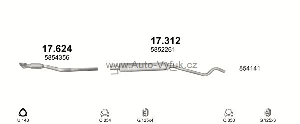 OPEL ASTRA G 1.8 HATCHBACK 9/2003-9/2004 1796ccm 92kW kat.