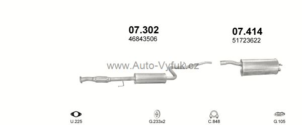 FIAT DOBLO 1.6 VAN 0/2000-0/2005 1596ccm 76kW kat.