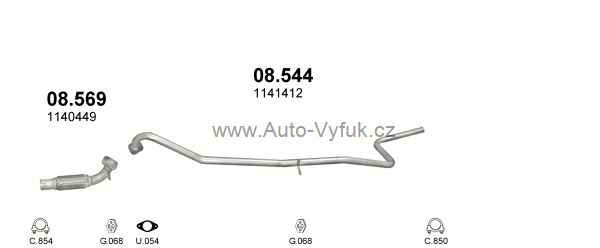 FORD FIESTA 1.4 D HATCHBACK 12/2005-7/2008 1399ccm 50kW kat.