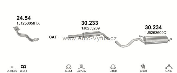 AUDI A3 1.6 9/1996-6/2003 1595ccm 74kW kat.