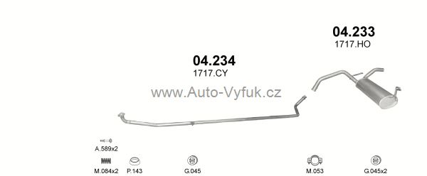 PEUGEOT 107 1.0 HATCHBACK 0/2005-8/2009 998ccm 50kW kat.