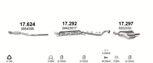 OPEL ASTRA G 1.8 HATCHBACK 9/2000-9/2003 1796ccm 92kW kat.