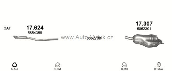 OPEL ASTRA H 1.8 KOMBI 8/2004-0/0 1796ccm 92kW kat.