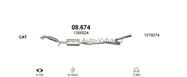 FORD FUSION 1.6 12/2005-0/0 1596ccm 74kW kat.