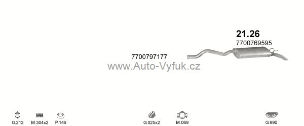 RENAULT R21 2.1 D KOMBI 5/1989-0/1995 2068ccm 54kW