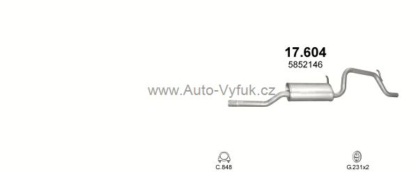 OPEL AGILA A 1.2 9/2000-4/2008 1199ccm 55-59kW kat.