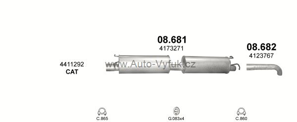 FORD TRANSIT 2.4 D 4/2000-4/2006 2402ccm 66-88-92kW kat.