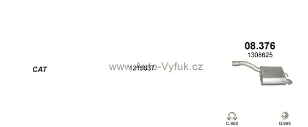 FORD FOCUS 1.8 D HATCHBACK 5/2004-9/2004 1753ccm 74-85kW kat.