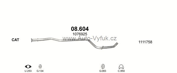 FORD FIESTA COURIER 1.8 D VAN 2/2000-9/2003 1753ccm 55kW kat.