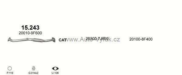 NISSAN PRIMERA 1.8 KOMBI 6/1999-1/2002 1769ccm 82kW kat.