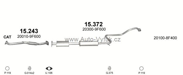 NISSAN PRIMERA 1.8 KOMBI 6/1999-1/2002 1769ccm 82kW